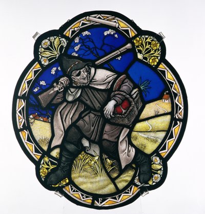Taffy was een Welshman, glazen paneel, ca. 1930-37 door Paul Vincent Woodroffe